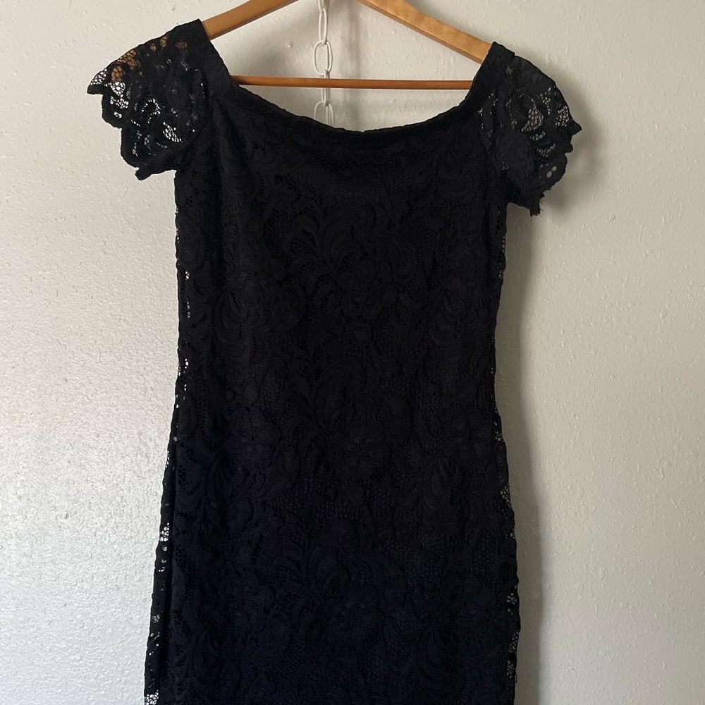 Black lace LBD